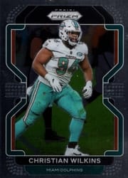2021 Panini Prizm Base Set Christian Wilkins #109 card