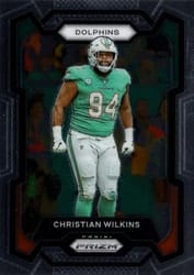 2023 Panini Prizm Base Set Christian Wilkins #182 card