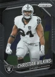 2025 Panini Prizm Base Set Christian Wilkins #40 card