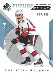 2018-19 SP Authentic Base Set Christian Wolanin #181 card