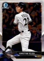 2018 Bowman Chrome Base Set Christian Yelich #13 card