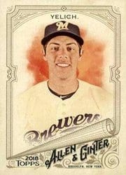 2018 Topps Allen & Ginter Base Set Christian Yelich #75 card