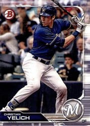 2019 Bowman Base Set Christian Yelich #14 card