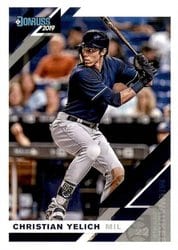 2019 Donruss Base Set Christian Yelich #190 card