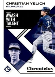 2019 Panini Chronicles Base Set Christian Yelich #15 card