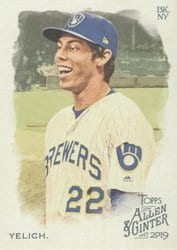 2019 Topps Allen & Ginter Base Set Christian Yelich #2 card