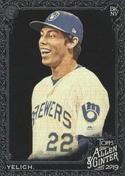 2019 Topps Allen & Ginter X Base Set Christian Yelich #2 card