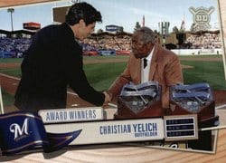 2019 Topps Big League Base Set Christian Yelich #375 card