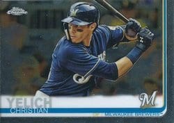 2019 Topps Chrome Base Set Christian Yelich #16 card