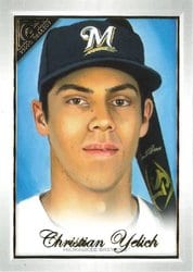 2019 Topps Gallery Base Set Christian Yelich #62 card
