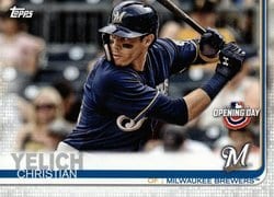 2019 Topps Opening Day Base Set Christian Yelich #39 card