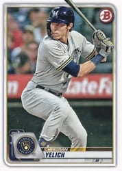2020 Bowman Base Set Christian Yelich #100 card