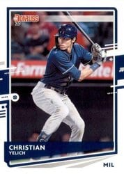 2020 Donruss Base Set Christian Yelich #110 card