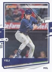 2020 Donruss Base Set Christian Yelich #110b card