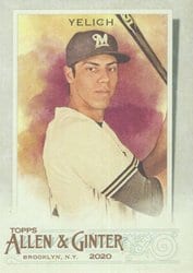 2020 Topps Allen & Ginter Base Set Christian Yelich #58 card