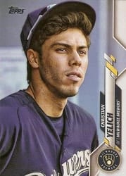 2020 Topps Base Set Christian Yelich #200c card