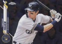 2020 Topps Chrome Base Set Christian Yelich #138 card