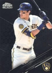 2020 Topps Chrome Black Base Set Christian Yelich #93 card
