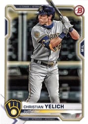 2021 Bowman Base Set Christian Yelich #24 card