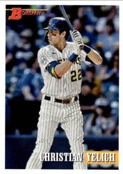 2021 Bowman Heritage Base Set Christian Yelich #33 card