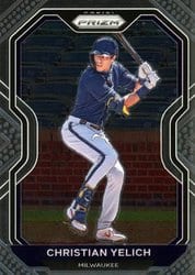 2021 Panini Prizm Base Set Christian Yelich #242 card