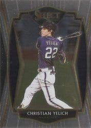 2021 Panini Select Base Set Christian Yelich #164 card