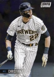 2021 Stadium Club Chrome Base Set Christian Yelich #209 card
