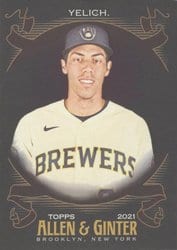 2021 Topps Allen & Ginter X Base Set Christian Yelich #80 card