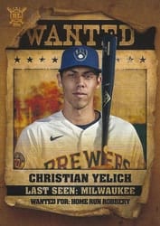 2021 Topps Big League Wanted Christian Yelich #WT-4 card