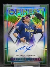2021 Topps Finest Autographs Christian Yelich #FA-CY card