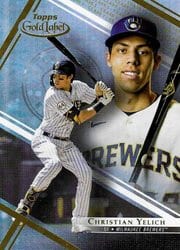 2021 Topps Gold Label Base Set Christian Yelich #72 card
