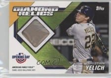 2021 Topps Opening Day Diamond Relics Christian Yelich #DR-CY card