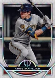 2021 Topps Tribute Base Set Christian Yelich #46 card