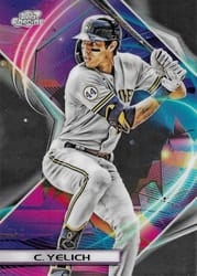 2022 Topps Cosmic Chrome Base Set Christian Yelich #124 card