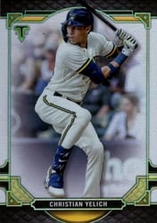 2022 Topps Triple Threads Base Set Christian Yelich #19 card