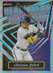 2023 Finest Headliners Christian Yelich #FH-19 card