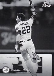 2023 Topps Black & White Base Set Christian Yelich #57 card