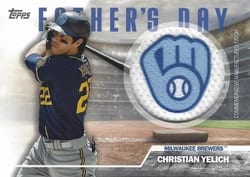 2023 Topps Father's Day Commemorative Team Patches Christian Yelich #FD-CY card