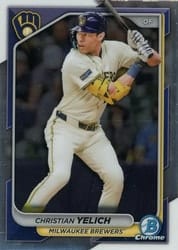 2024 Bowman Chrome Base Set Christian Yelich #14 card