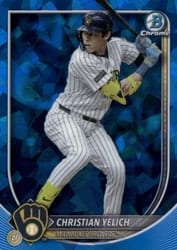 2025 Bowman Chrome Sapphire Edition Base Set Christian Yelich #70 card