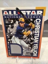 2025 Topps 1990 Topps Baseball All-Star Relics Christian Yelich #90ASR-CY card