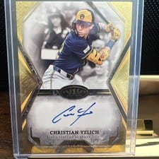 2025 Topps Tier One Talent Autographs Christian Yelich #TOTA-CY card