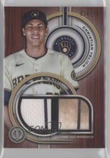2025 Topps Tribute Single-Player Dual Relics Christian Yelich #DR-CY card
