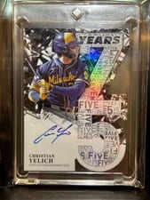 2026 Topps 75 Years of Topps Die-Cut Autographs Christian Yelich #75YA-CY card