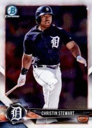 2018 Bowman Chrome Prospects Christin Stewart #BCP130 card