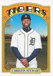 2021 Topps Heritage Base Set Christin Stewart #703 card
