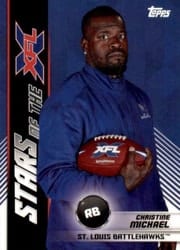 2020 Topps XFL Stars of the XFL Christine Michael #13 card
