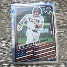 2026 Panini Stars and Stripes Prizm USA Christopher Chikodroff Ruby Wave #17 card
