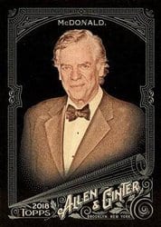 2018 Topps Allen & Ginter X Base Set Christopher McDonald #218 card