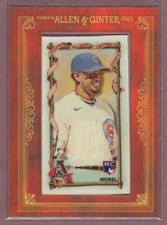 2023 Topps Allen & Ginter Framed Mini Cloth Christopher Morel #54 card